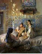 unknow artist, Arab or Arabic people and life. Orientalism oil paintings  224